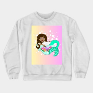 Teacup Mermaid (sunrise) Crewneck Sweatshirt